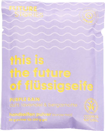 Handseifenpulver Purple Rain - Lavendel & Bergamotte Future Stories
