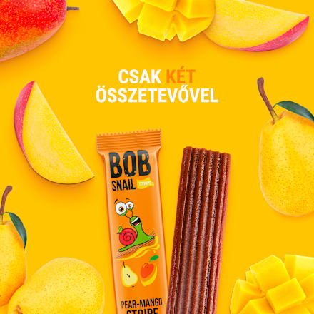 Gyümölcsszelet körtével és mangóval Bob Snail
