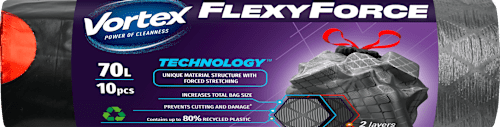 Flexy Froce kese za smeće, 70 l  Vortex