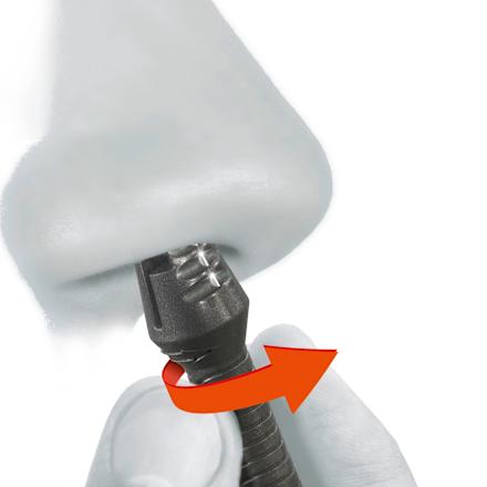 Gesichtshaarentferner, Nasierer 8 cm anthrazit SilkslidePro