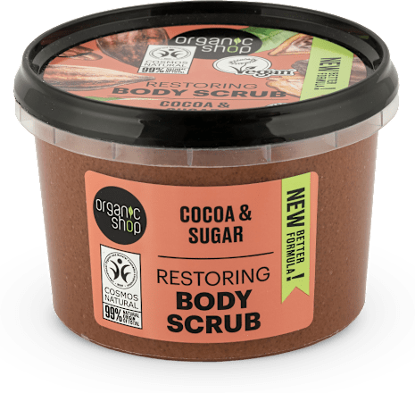 Scrub corpo esfoliante - cioccolato belga organic shop