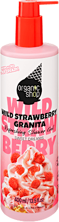 Frissítő tusfürdő gél “Erdei szamócás Granita” organic shop