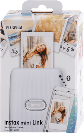 Vrecková tlačiareň fotografií Smartphone Printer instax mini Link - Ash White instax