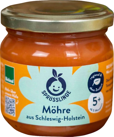 Gemüse Möhre ab dem 5. Monat Sprösslinge