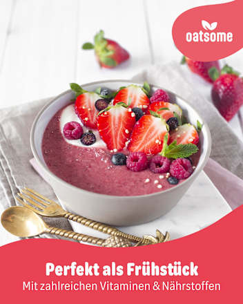 Smoothie Bowl Pulver Alice im Beerenland, Erdbeere & Acaibeere oatsome
