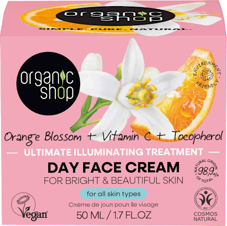 Cremă de zi iluminatoare organic shop