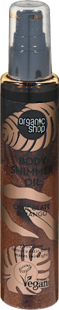 Olje za telo z bleščicami Chocolate & Mango organic shop