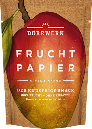 Fruchtpapier Apfel und Mango DÖRRWERK