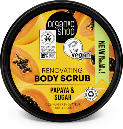 Scrub corpo esfoliante - papaya succosa organic shop