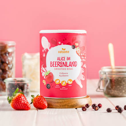 Smoothie Bowl Pulver Alice im Beerenland, Erdbeere Açaíbeere oatsome