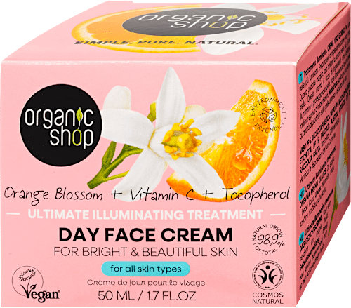 Nappali arckrém narancsvirággal, C-vitaminnal és tokoferollal organic shop