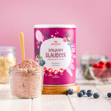 Smoothie Bowl Pulver, Blaubeere Himbeere "Benjamin Blaubeer" oatsome