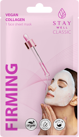 Maschera viso in tessuto rassodante al Collagene STAY WELL