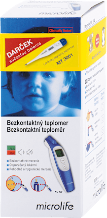Bezkontaktný teplomer NC 100 + teplomer MT 3001 microlife