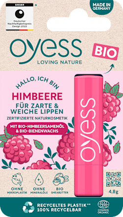 Lippenpflege Himbeere Bienenwachs oyess