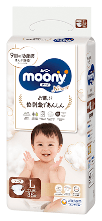 Detské plienky Natural L (9-14 kg) moony