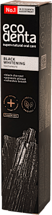 Pasta de Dinti Black Whitening, cu carbune si Teavigo ecodenta