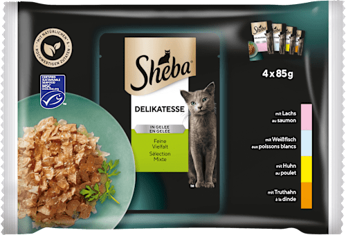 Nassfutter Katze Delikatesse in Gelee Feine Vielfalt Sheba