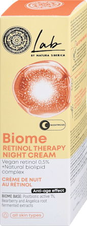 Nočna krema za obraz z retinolom Biome Lab by Natura Siberica