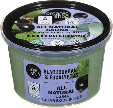 Sladkorni piling za telo s črnim ribezom  organic shop