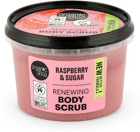 Scrub corpo esfoliante - crema di lampone organic shop