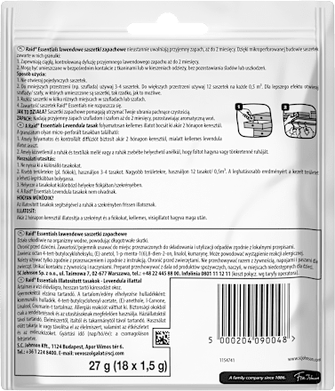 Lawendowe saszetki zapachowe Raid