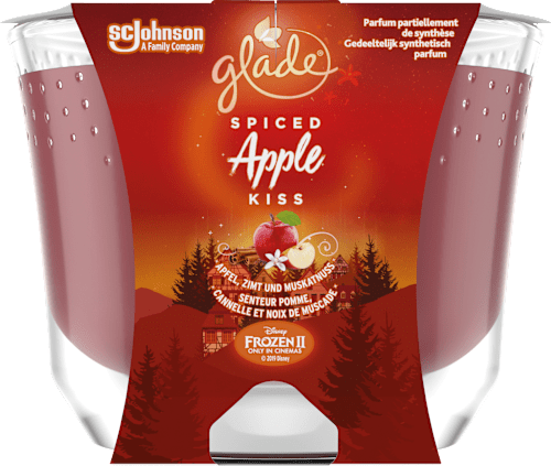 Langanhaltende Duftkerze Spiced Apple Kiss (Apfel, Zimt & Muskatnuss) glade