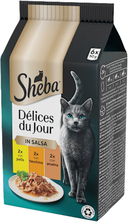 Cbo umido per gatti Délices du Jour gusto carne Sheba