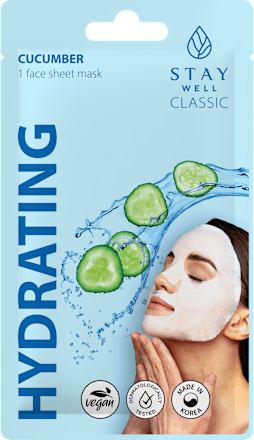Maschera viso in tessuto idratante al cetriolo STAY WELL