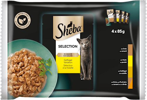 Nassfutter Katze Selection in Sauce Geflügel Variation Sheba