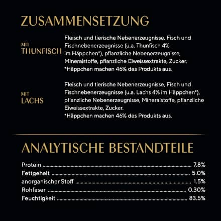 Nassfutter Katze mit Lachs & Thunfisch, fresh & fine Multipack (6x50 g) Sheba