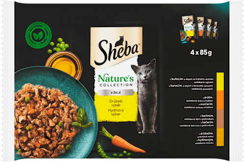 Nature's Collection drůbeží výběr v želé 4x85g, Multipack Sheba
