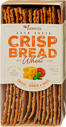 Lapkenyér, sajtos-paradicsomos-bazsalikomos Danvita