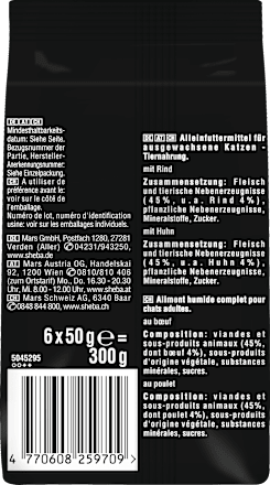 Nassfutter Katze mit Huhn & Truthahn, fresh & fine, Multipack (6x50 g) Sheba