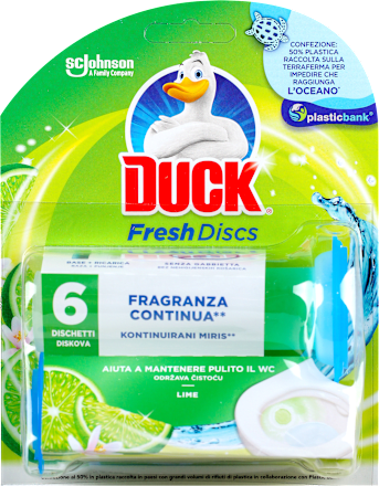 Fresh Discs Lime - osveživač WC šolje DUCK