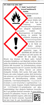 Lufterfrischer Minispray Touch, Fresh Sensual Sandalwood & Jasmine Nachfüllpack glade