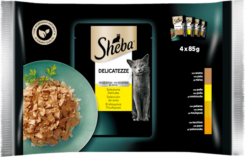 Cibo umido per gatto in gelatina Sheba