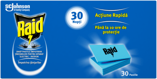 Pastile laminate pentru aparat electric antițânțari Raid