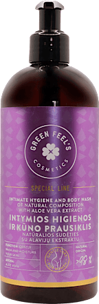 Gel pentru igiena intimă și corpului cu extract natural de Aloe Vera Green Feel's