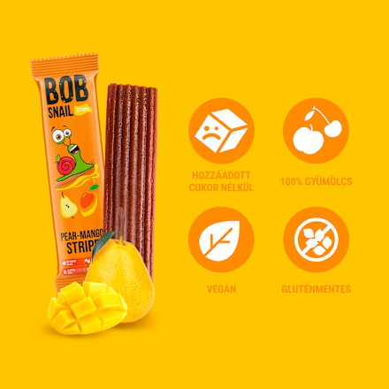 Gyümölcsszelet körtével és mangóval Bob Snail