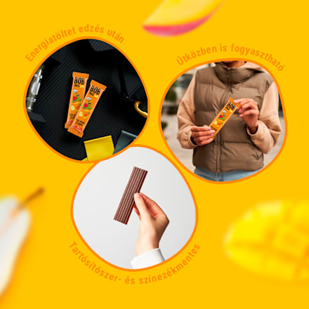 Gyümölcsszelet körtével és mangóval Bob Snail