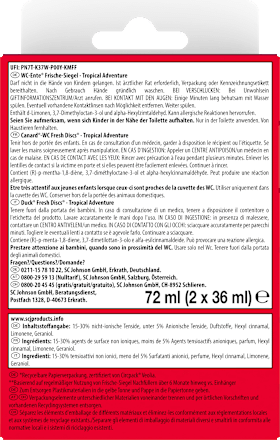 WC-Reiniger Frische-Siegel Tropical Adventure Nachfüllpack WC-Ente
