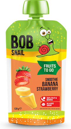 Smoothie bananowo-truskawkowe bez dodatku cukru  Bob Snail