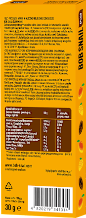 Przekąska mango w mlecznej czekoladzie Bob Snail