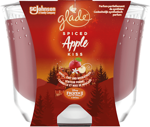 Langanhaltende Duftkerze Spiced Apple Kiss (Apfel, Zimt & Muskatnuss) glade