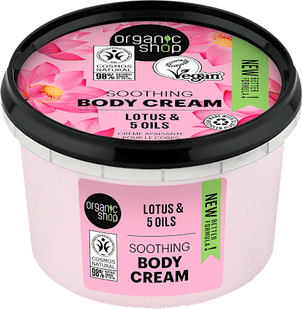 SOOTHING krema za telo - lotus i 5 ulja organic shop