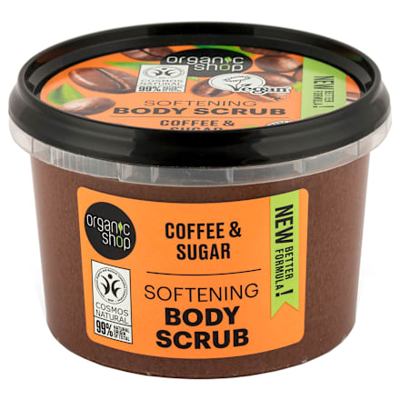 Scrub de corp cu zahăr și cafea  organic shop