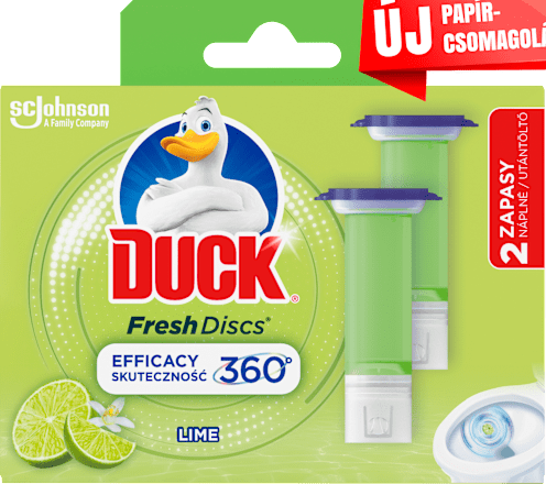 Fresh wc tisztító korong utántöltő Lime (2 x 36 ml) DUCK
