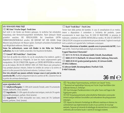 WC-Reiniger Frische-Siegel Limone Starterset WC-Ente