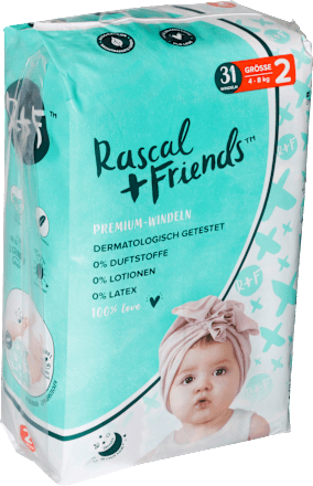 Windeln Gr. 2 (4-8 kg) Rascal+Friends